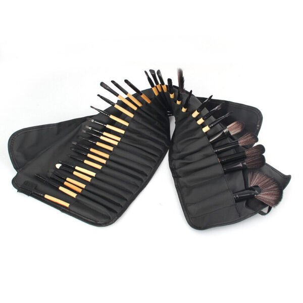 32Pcs Makeup Brushes Pouch Set Blending Powder Puff Professional Cosmetics Tools